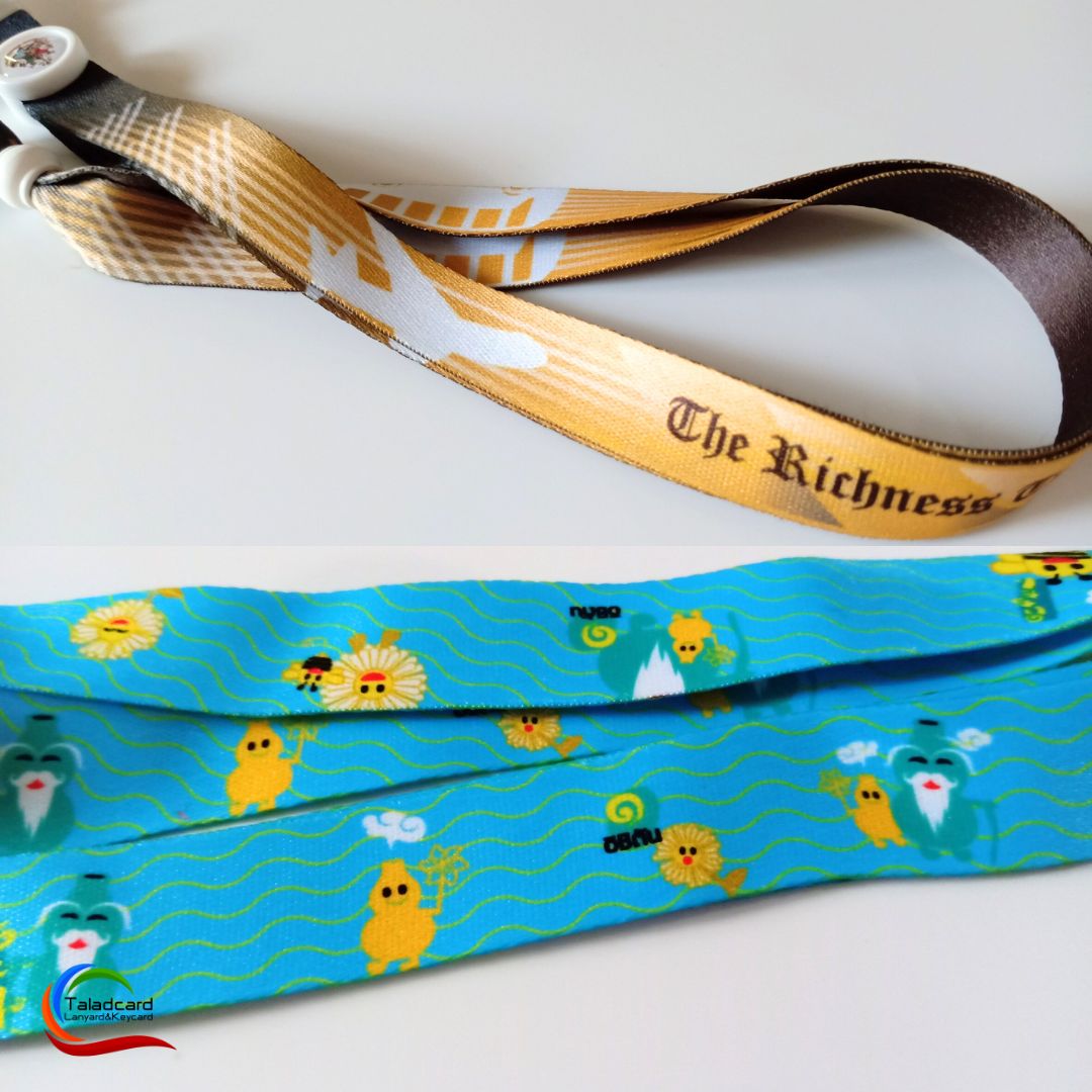 สั่งทำสายคล้องบัตรราคาถูก สกรีนสายคล้องแบบ Sublimation