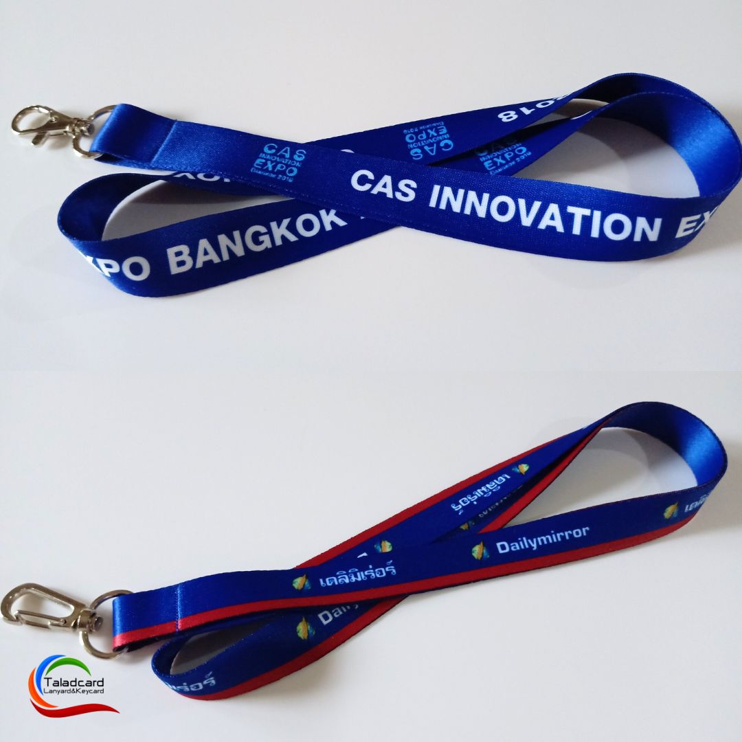 รับทำสายคล้องบัตรพนักงาน , สรีนสายคล้องคอ Sublimation, โรงงานผลิตสายคล้องบัตร
