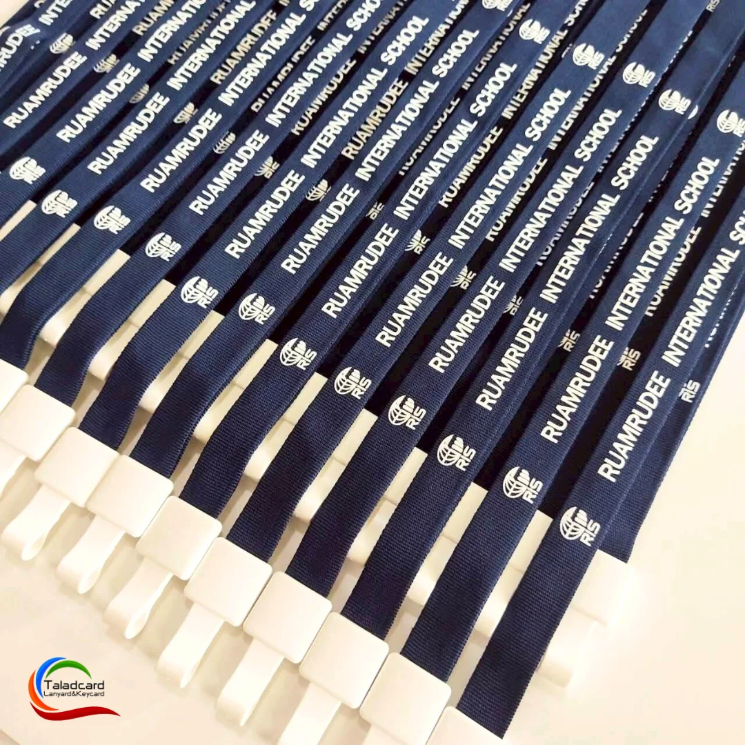 สายคล้องบัตรนักเรียน สกรีนสายคล้องคอชื่อโรงเรียน