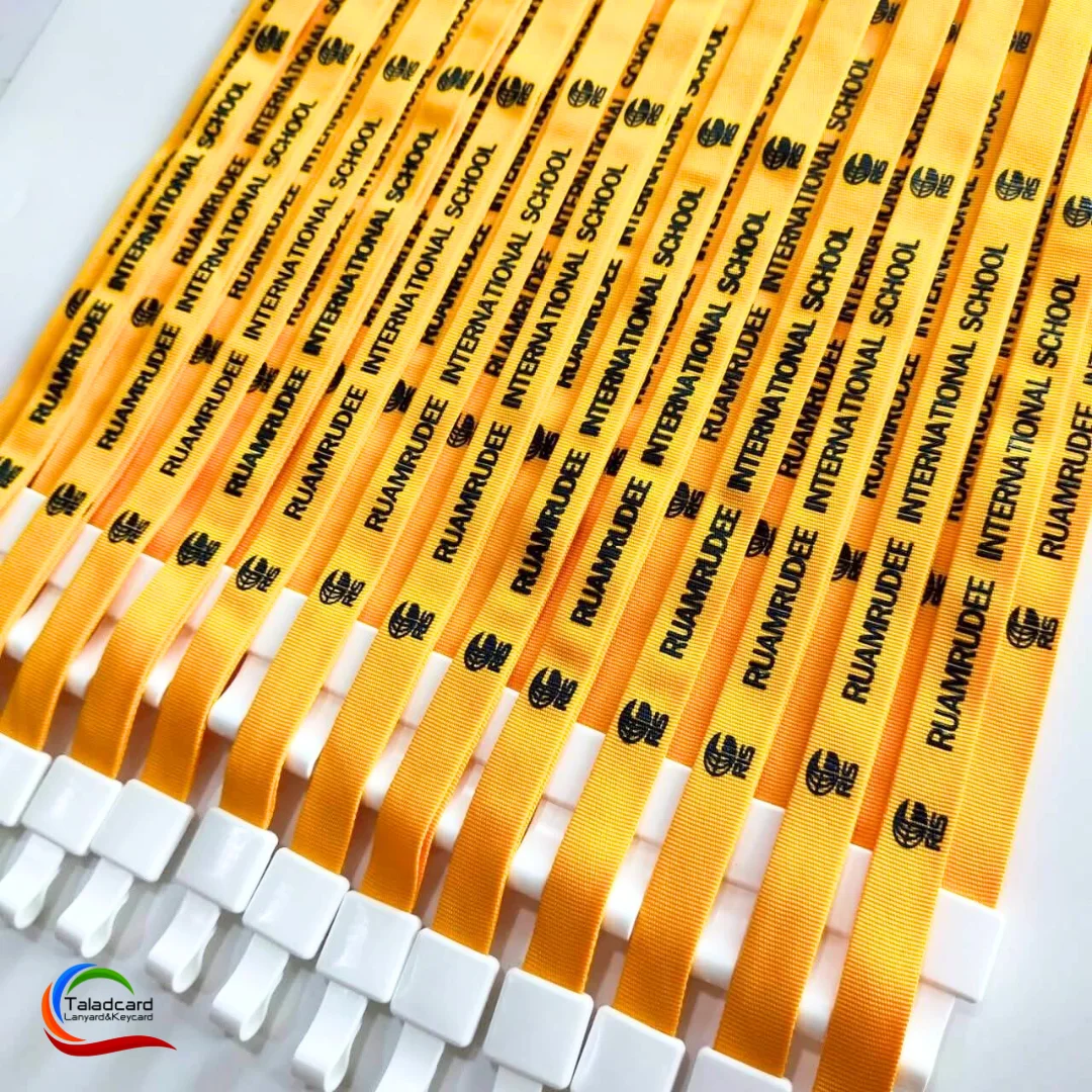 สายคล้องบัตรนักเรียน สกรีนสายคล้องคอชื่อโรงเรียน